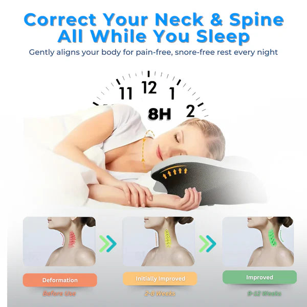 The Pillow That Ends Neck Pain - By Fixing Your Sleep Posture | 10-Year Sale 60% OFF